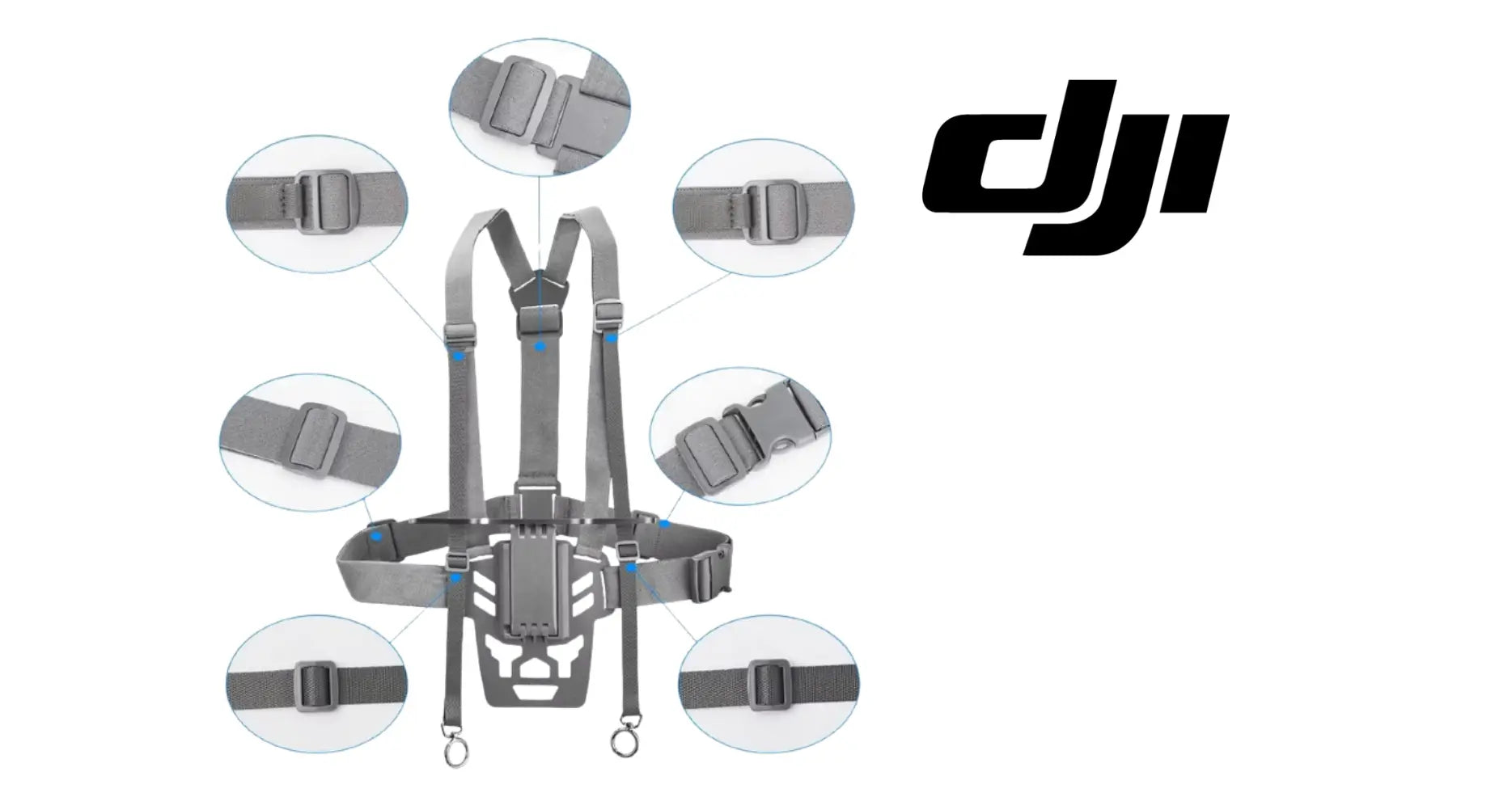 DJI Agras Remote Controller Mount - Hands Free Support Strap DJI